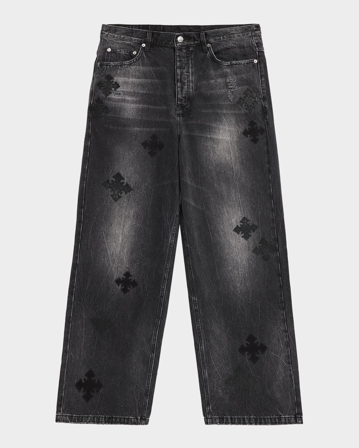 Ksubi Men's D-Maxx Black Denim Straight Leg Jeans