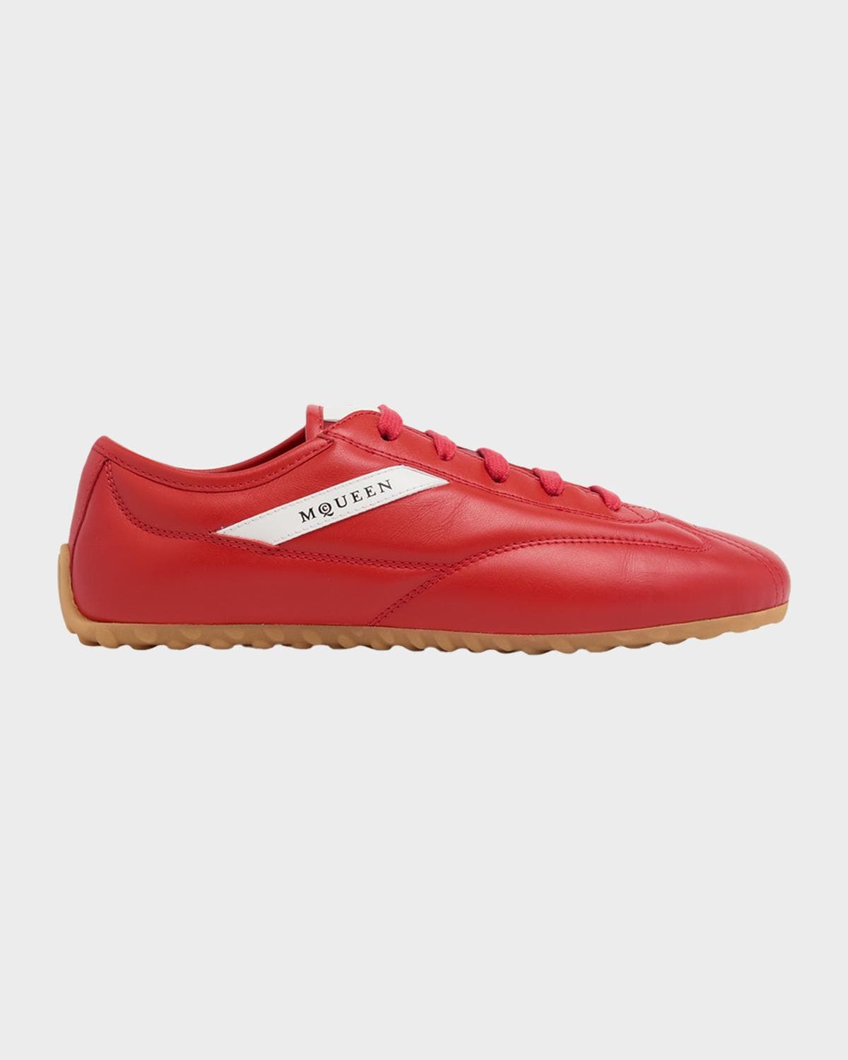 McQueen Box Leather Low-Top Sneakers
