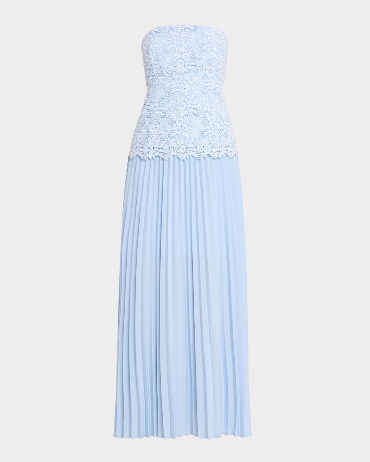 Generation Love Cody Pleated Lace Strapless Dress