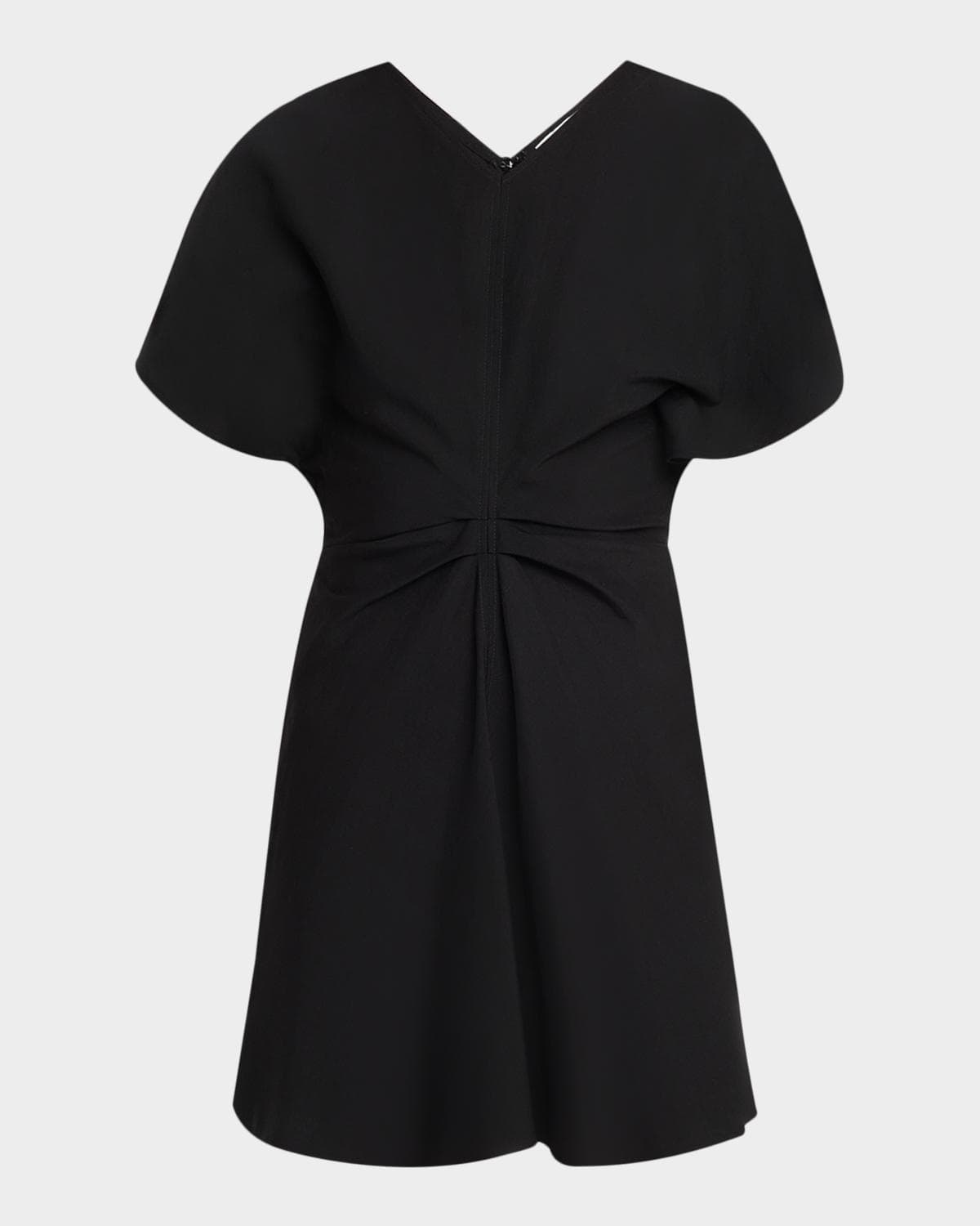 A.L.C. Leni Short-Sleeve Linen-Blend Mini Dress