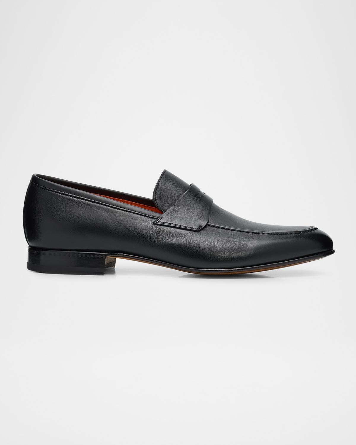 Santoni Men's Darius Leather Penny Loafers