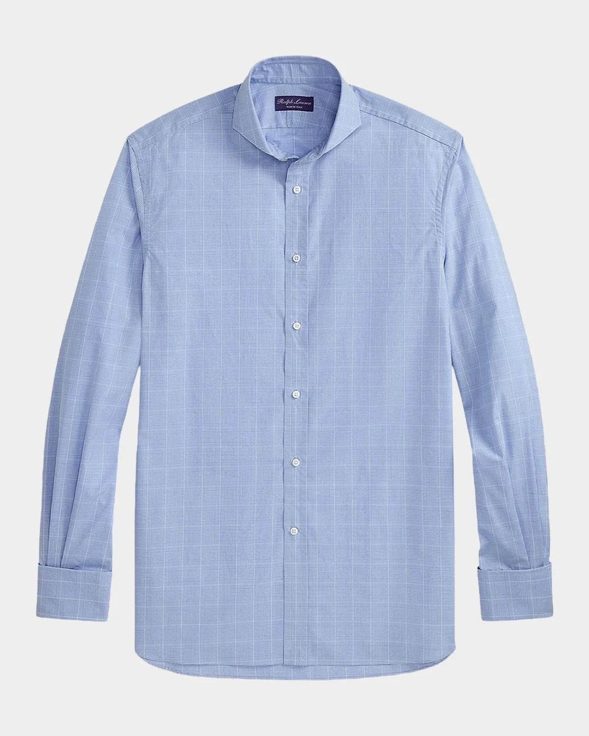 Ralph Lauren Purple Label Men's Glen Check French Cuff Shirt