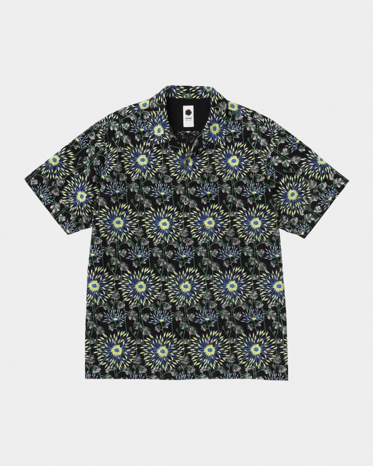 vowels Men's Cotton Firework Floral Short-Sleeve Shirt