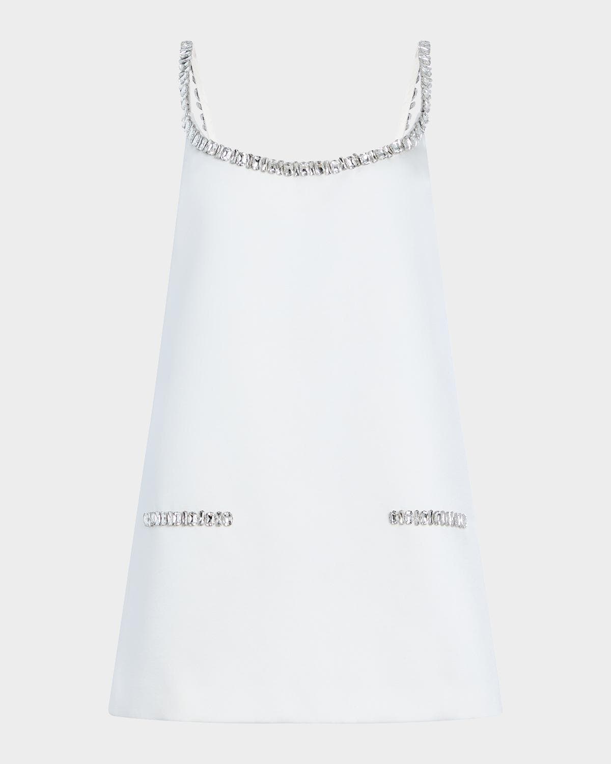Retrofête Reilly Embellished Satin Mini Dress