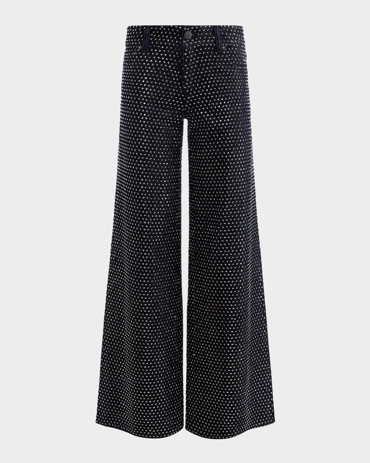 ALICE + OLIVIA Amazing Low-Rise Embellished Jeans