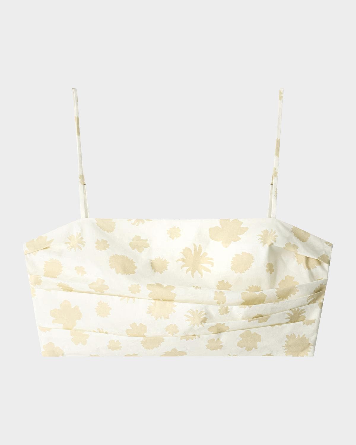 STAUD Lorenzo Gathered Crop Top