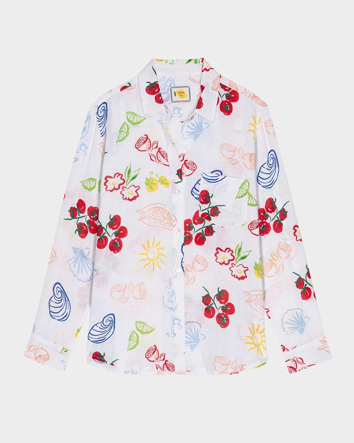 Rails x Giadzy Charli Antipasti Long-Sleeve Linen Shirt