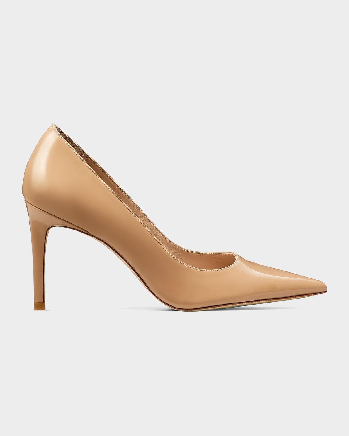 Stuart Weitzman 85mm Stuart Power Patent Leather Pumps
