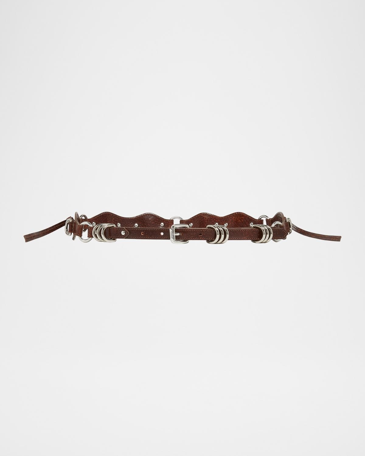 Isabel Marant Bolton Scalloped Leather Belt