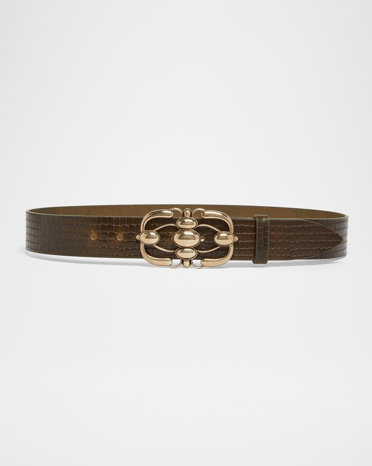 Isabel Marant Mirko Croc-Embossed Leather Belt