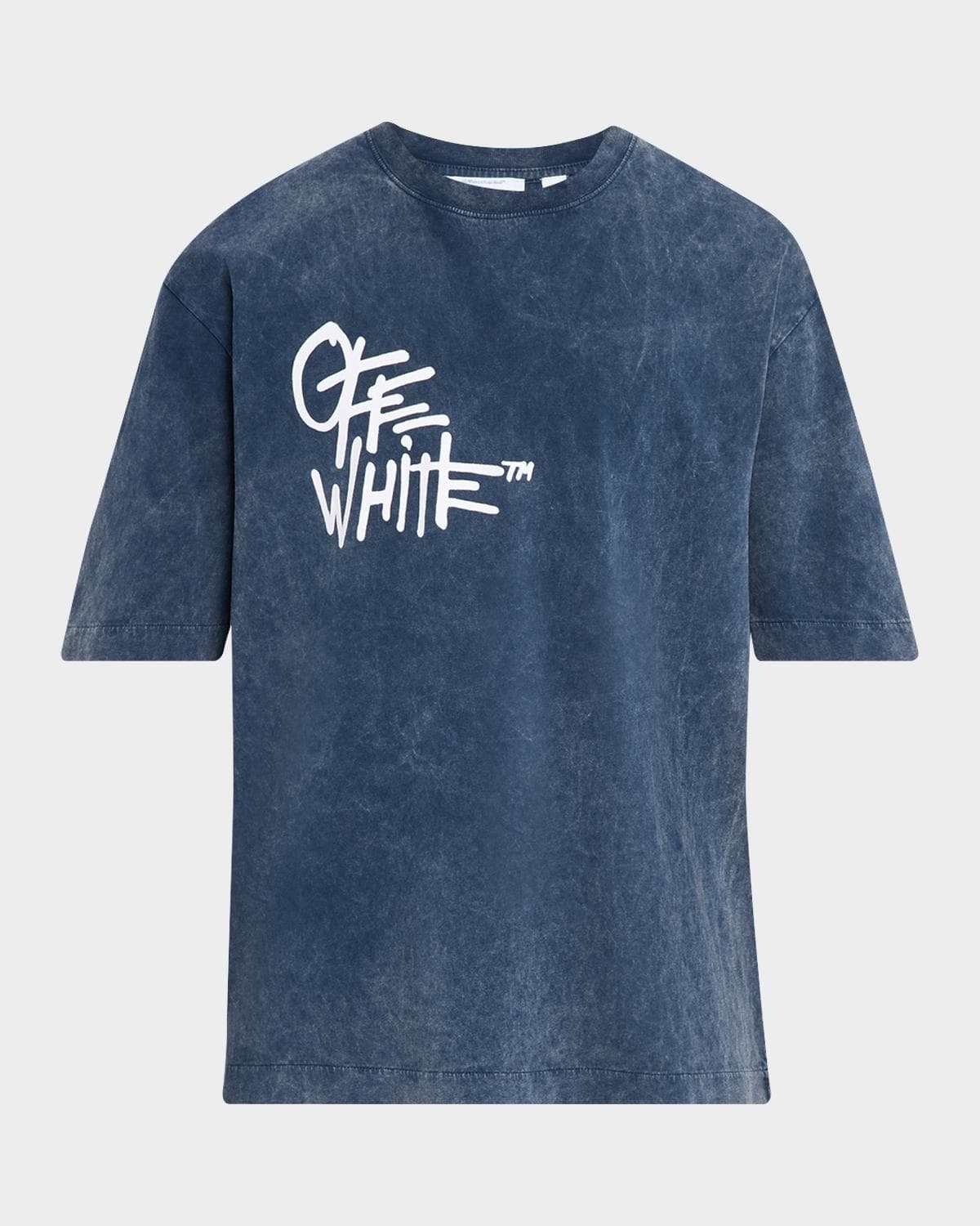 Off-White Men's Spray Paint Logo Crewneck T-Shirt