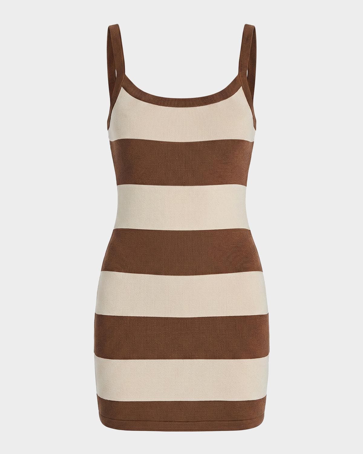 SEROYA Nolita Striped Knit Mini Dress