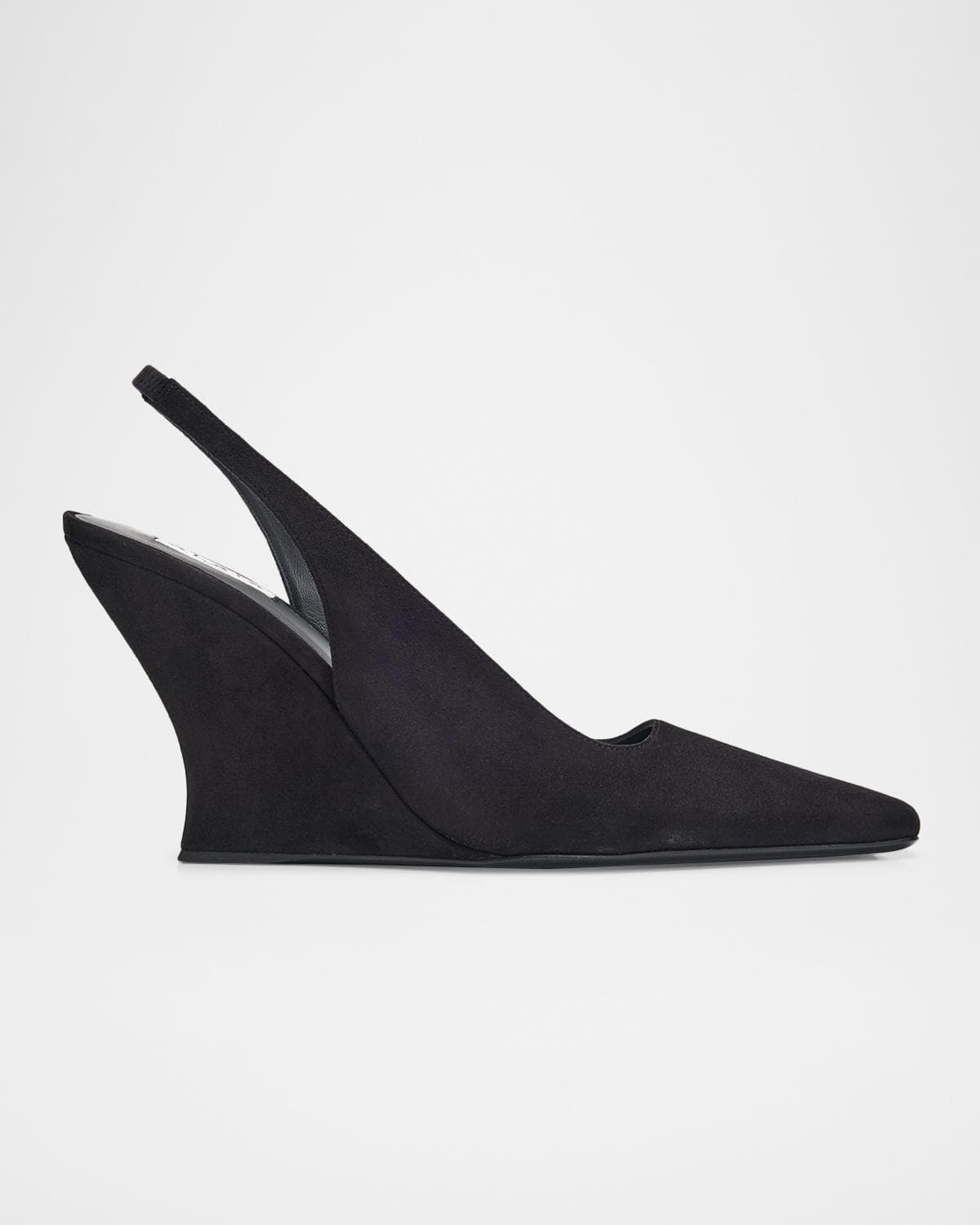 ALAÏA 90mm Suede Slingback Pumps