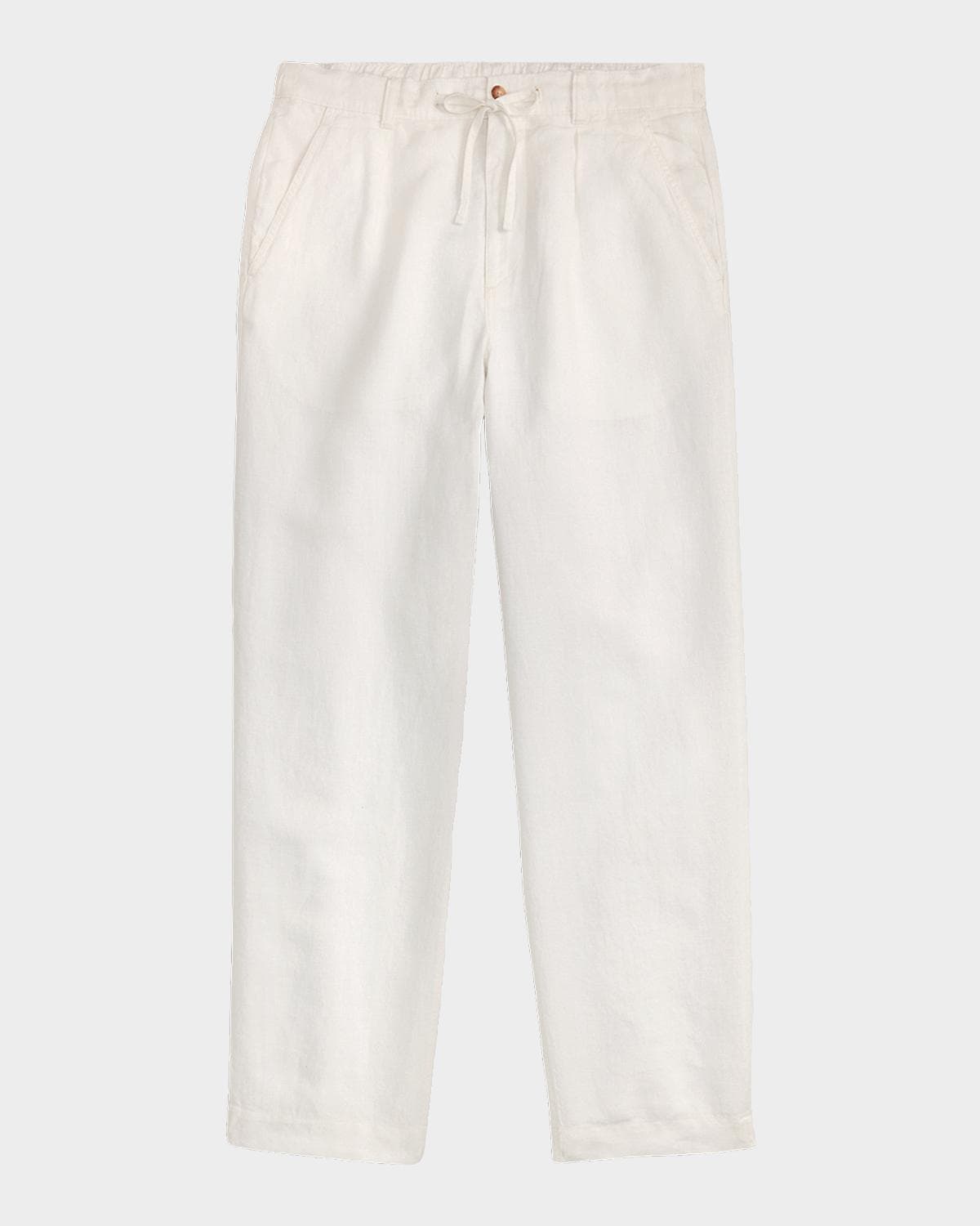 Ralph Lauren Purple Label Men's Lateef Relaxed Fit Pleated Linen Pants
