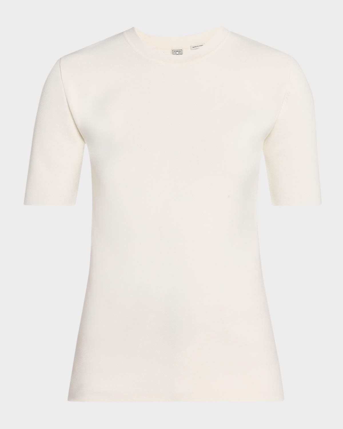 Toteme Compact Knit Short-Sleeve T-Shirt