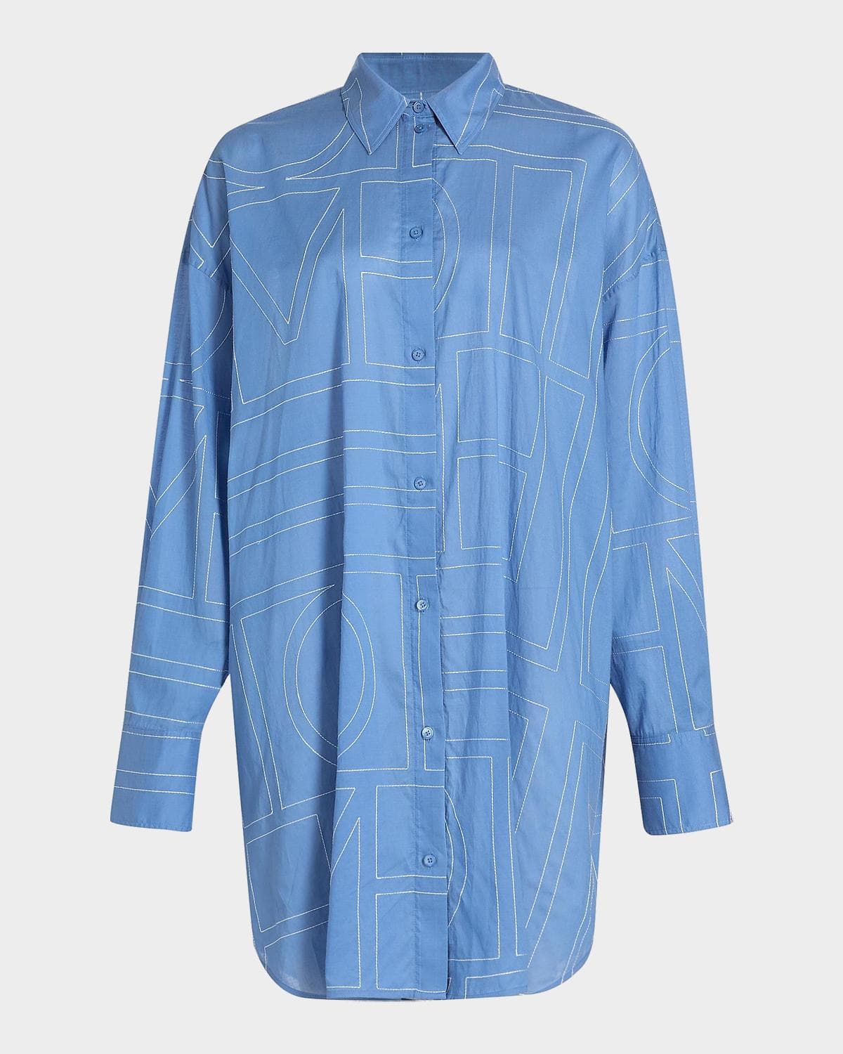 Toteme Monogram Long Summer Shirt