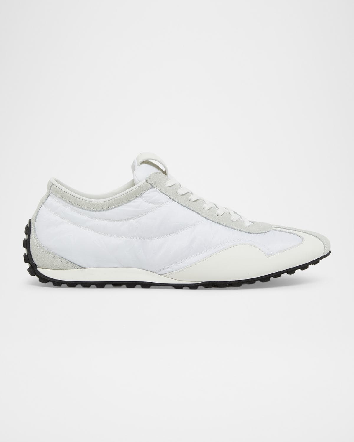 Balmain Men's Racing Suede and Textile Low-Top Sneakers
