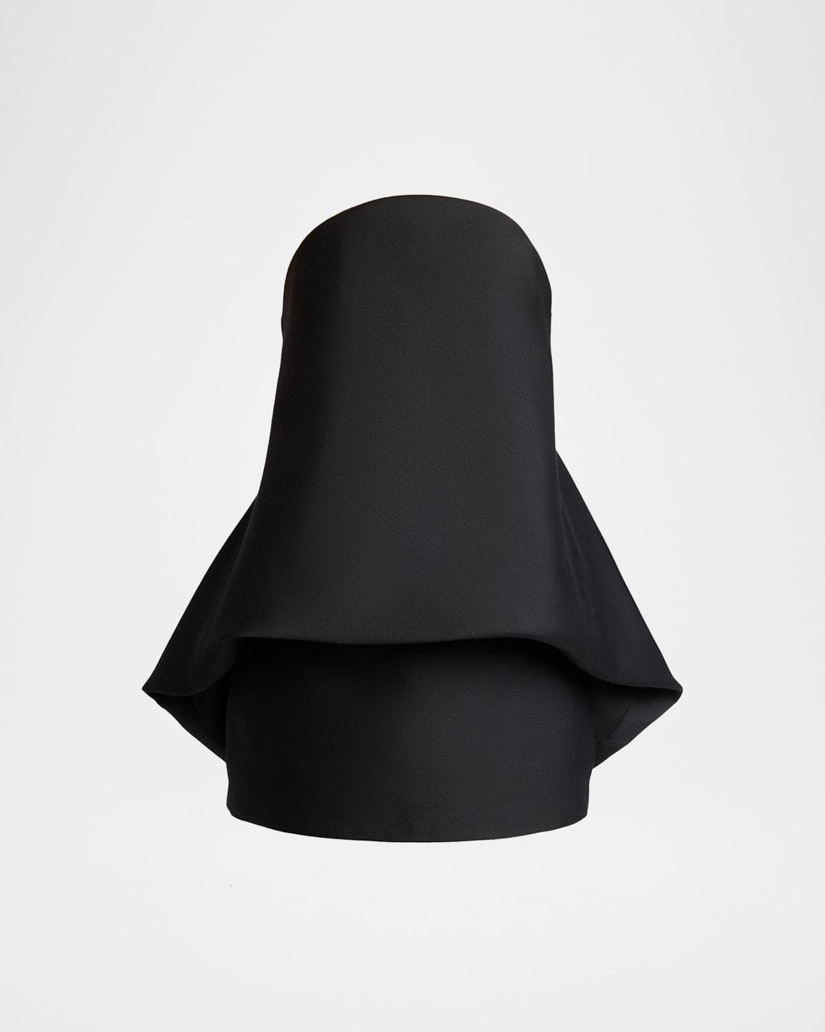 Balenciaga Strapless Draped Mini Balloon Dress