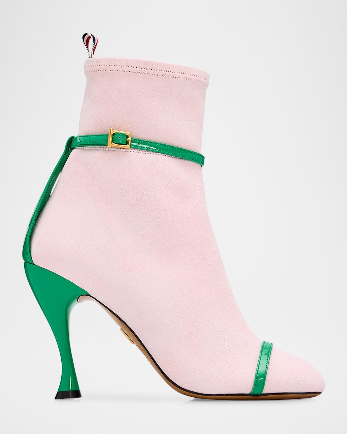 Thom Browne 105mm Trompe L 'oeil Suede Booties