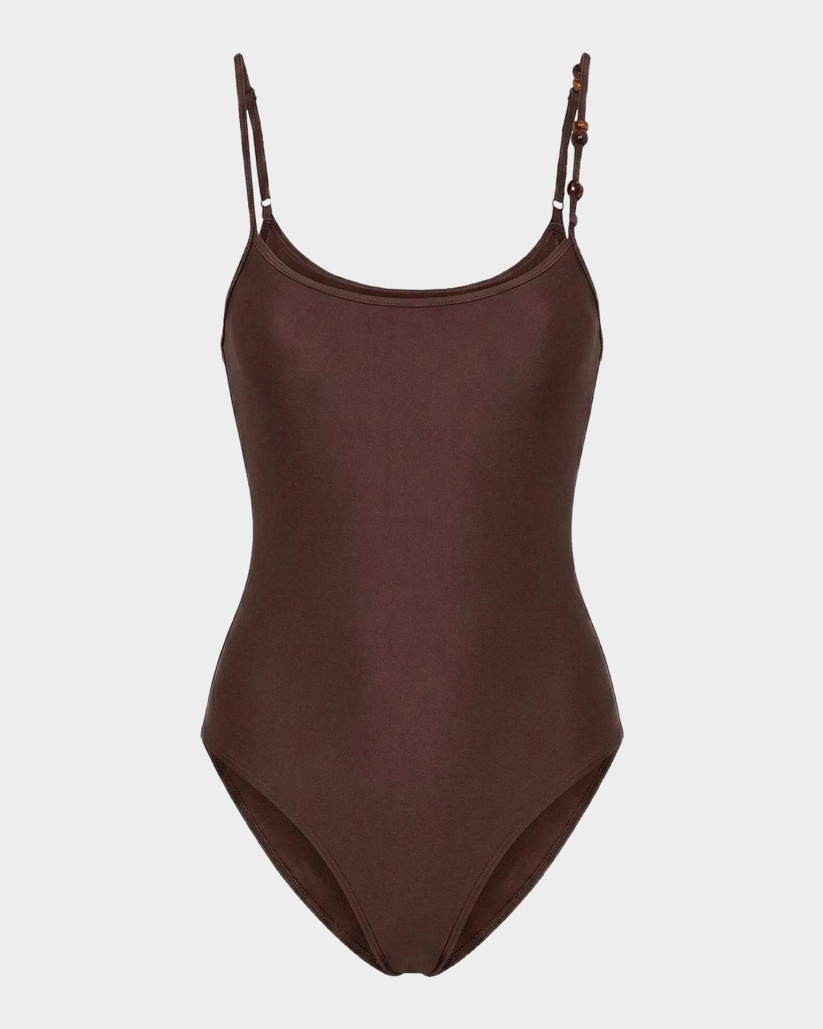 NICHOLAS Dione Beaded One-Piece Swimsuit