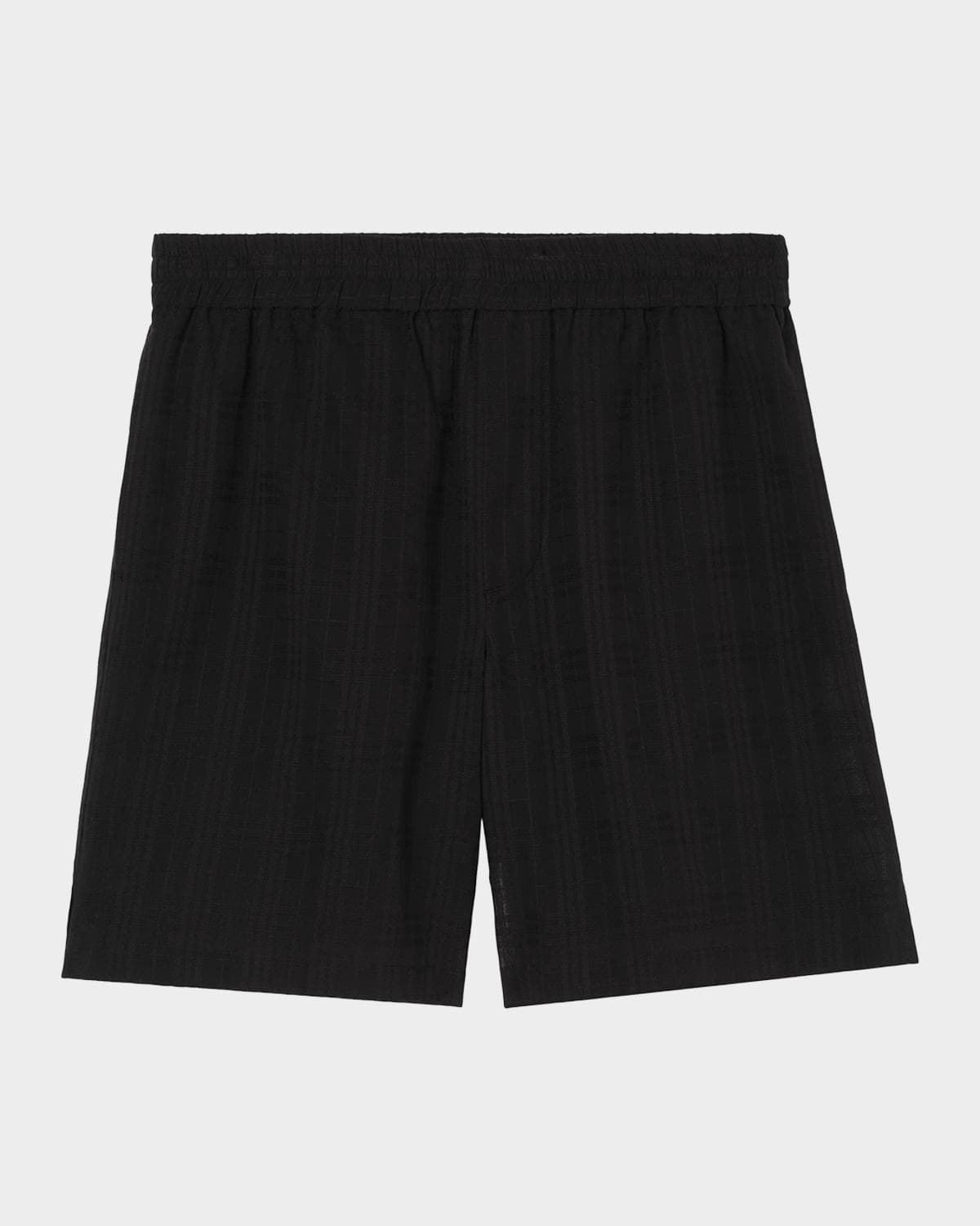 Burberry Men's Hector Sheer Cotton Check Pull-On Shorts