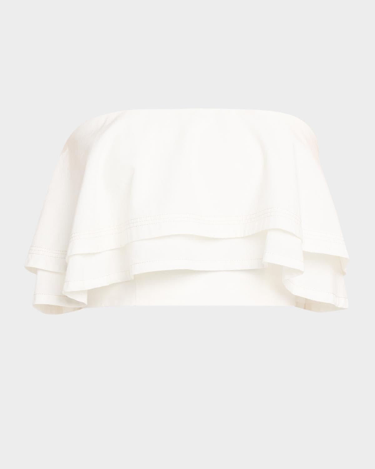 Ramy Brook Poppy Strapless Ruffle Top