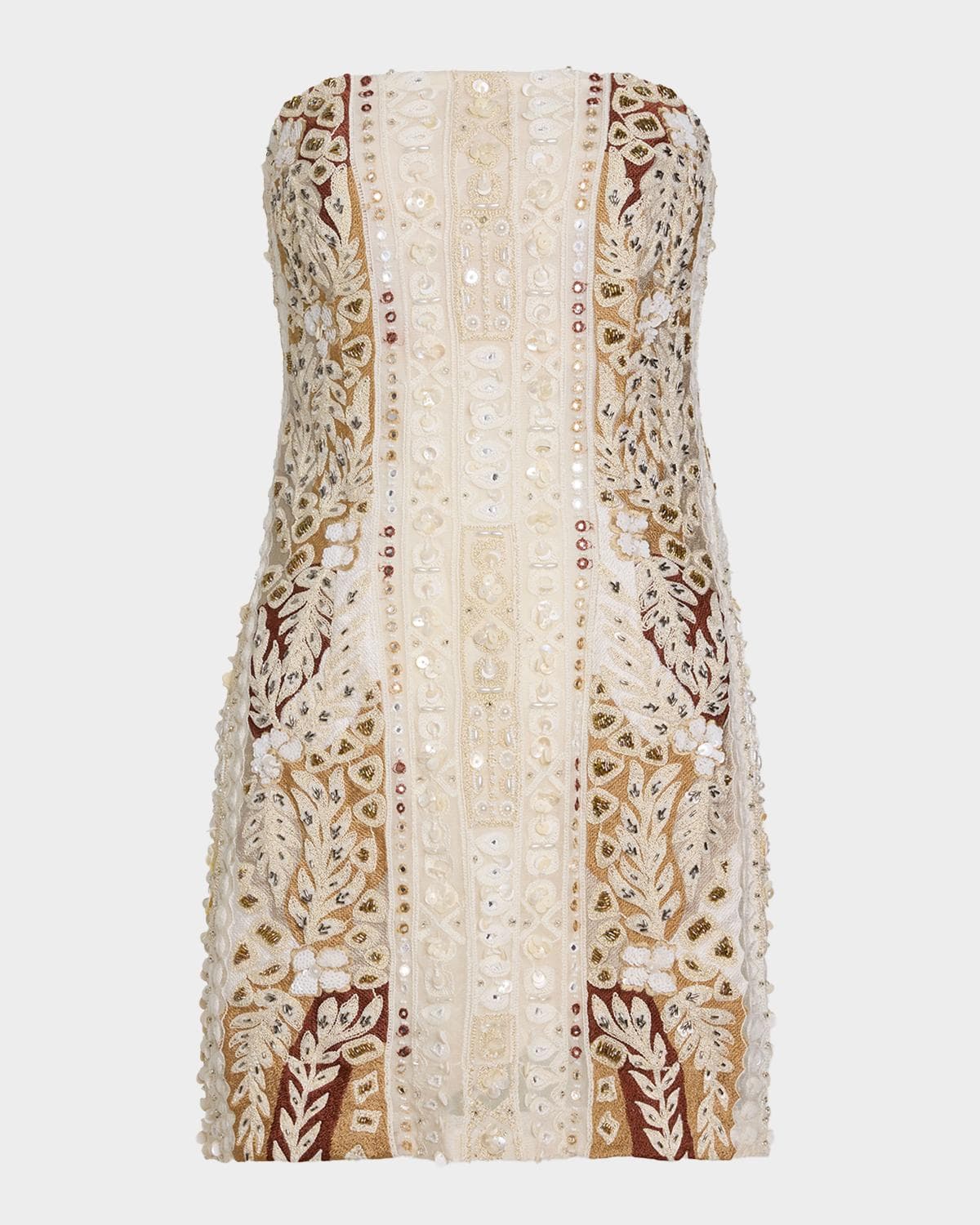 Ramy Brook Doris Strapless Beaded Mini Dress