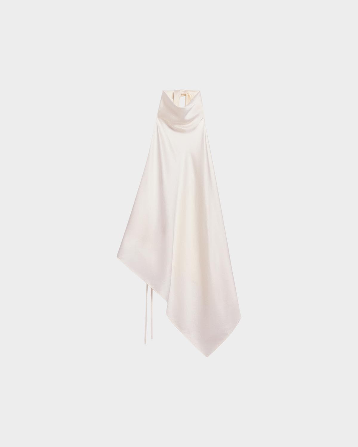 Helmut Lang Silk Tie Scarf Top