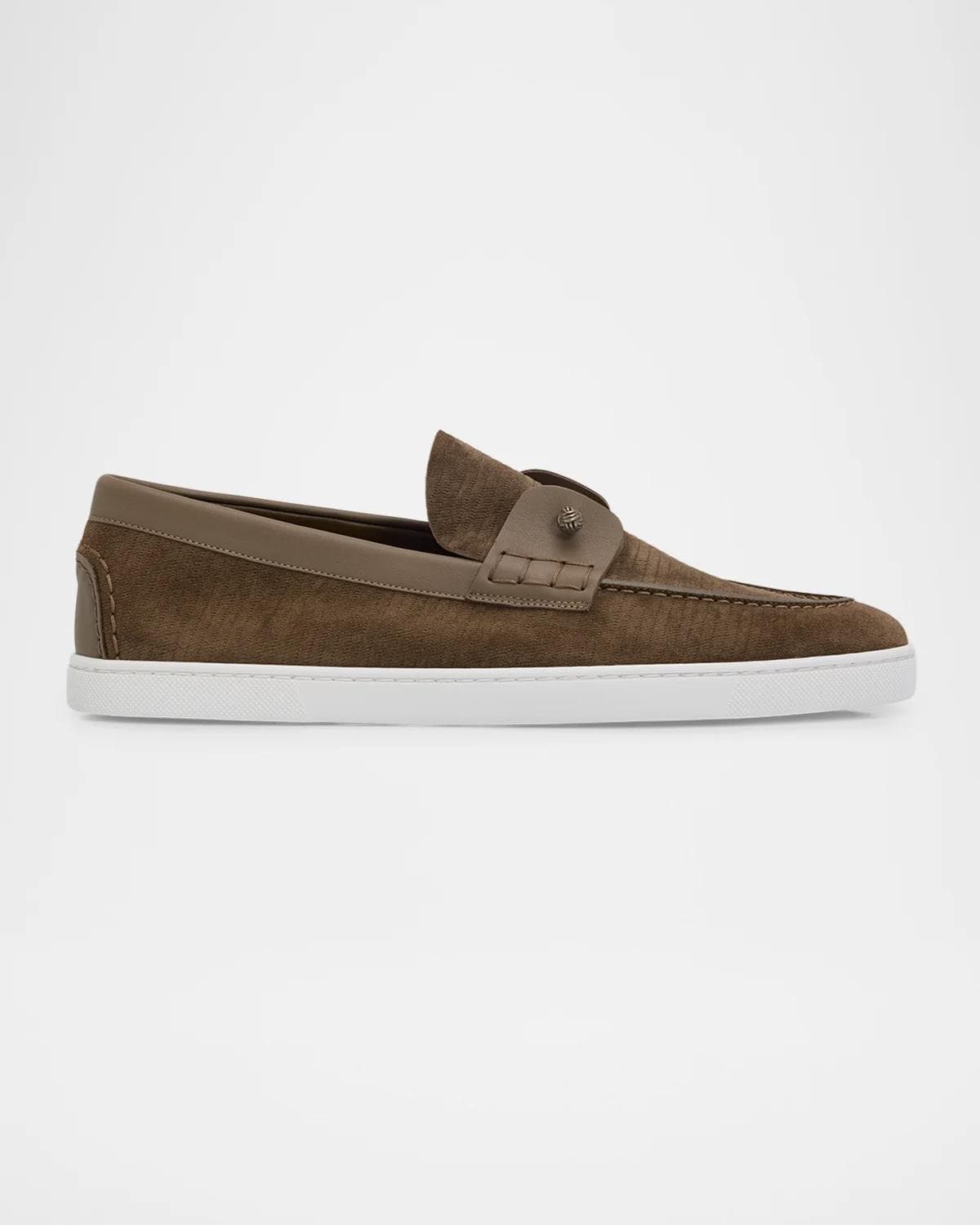 Christian Louboutin Men's Chambeliboat Yacht Leather Boat Shoes