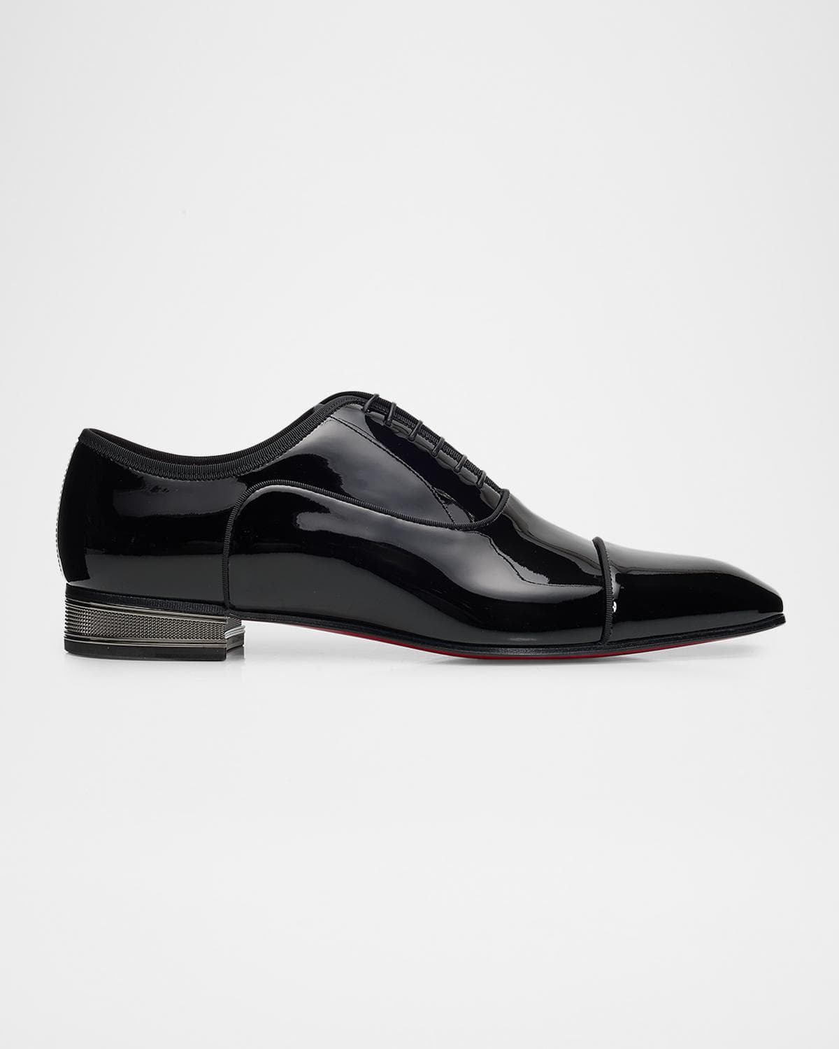 Christian Louboutin Men's Greggo Galvin Patent Leather Oxford Shoes