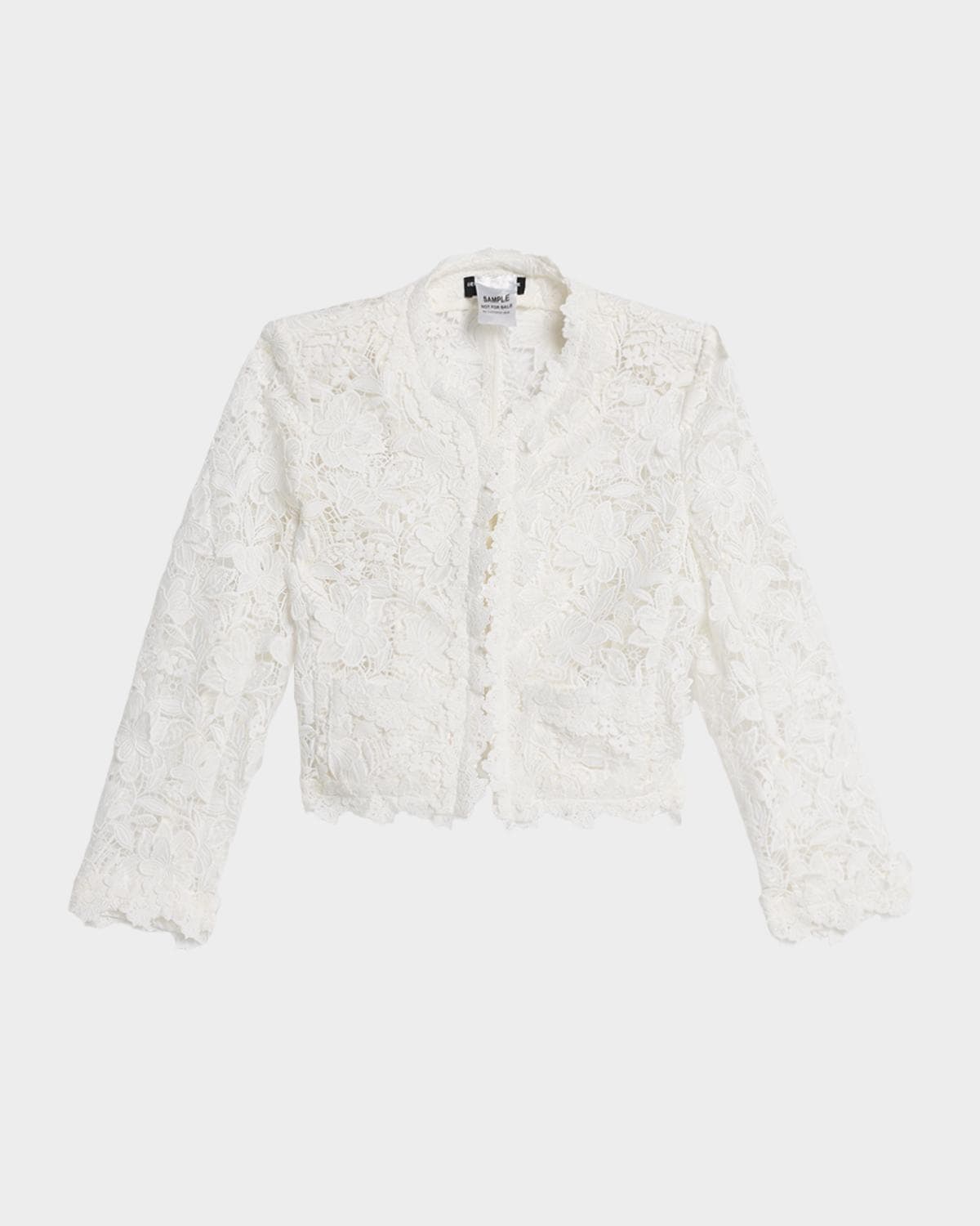 Generation Love Myra 3D Butterfly Lace Guipure Cropped Jacket