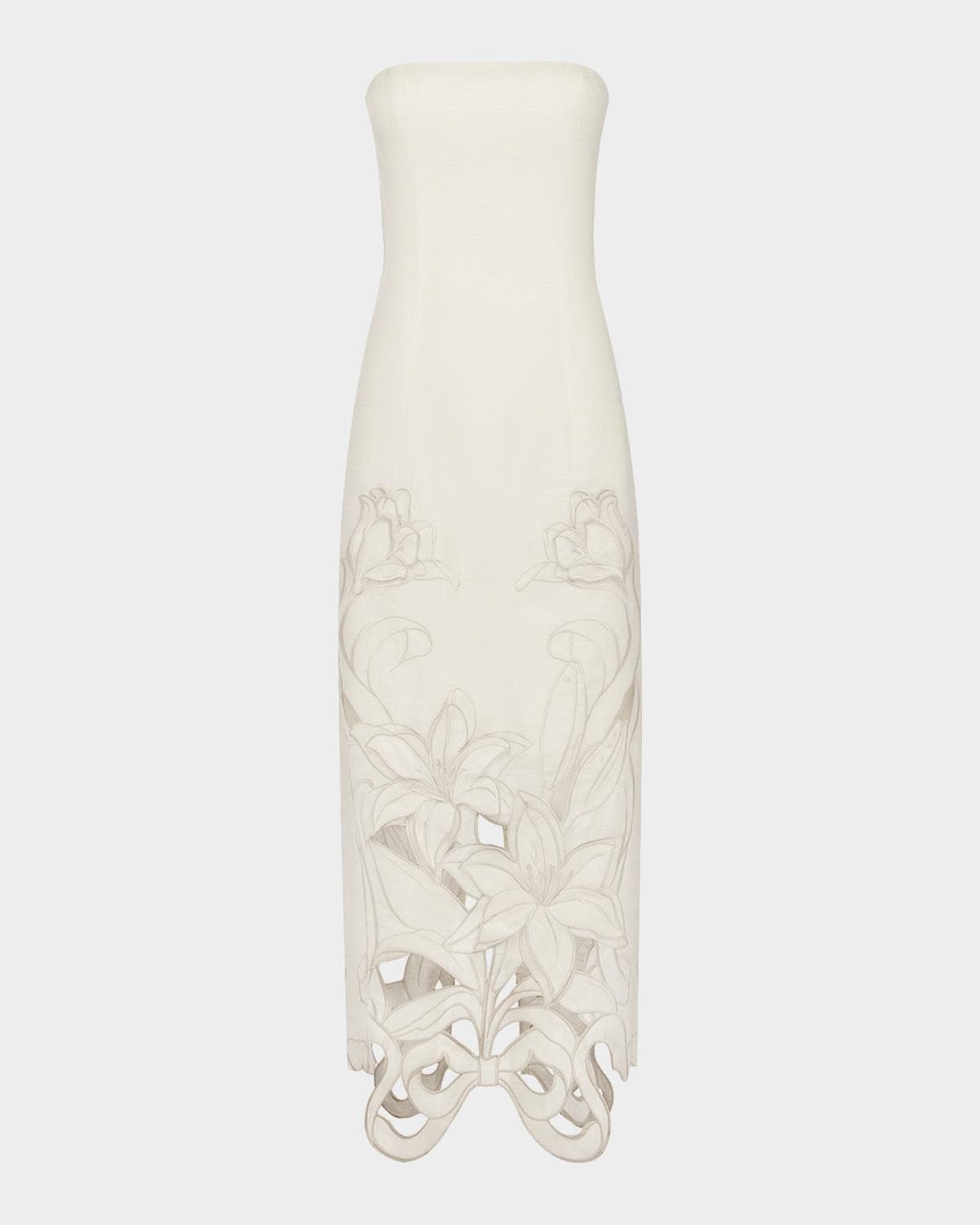 LEO LIN Rayna Applique Bustier Maxi Dress