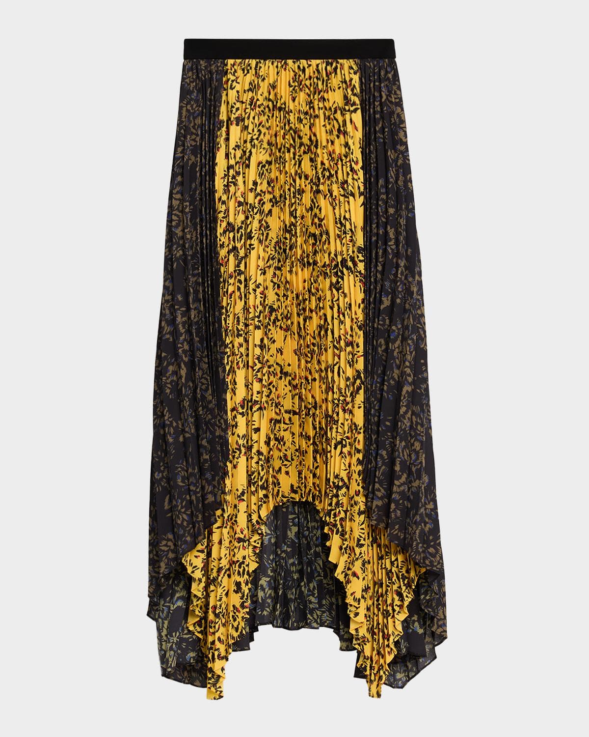 Proenza Schouler Paulina Pleated Georgette Skirt
