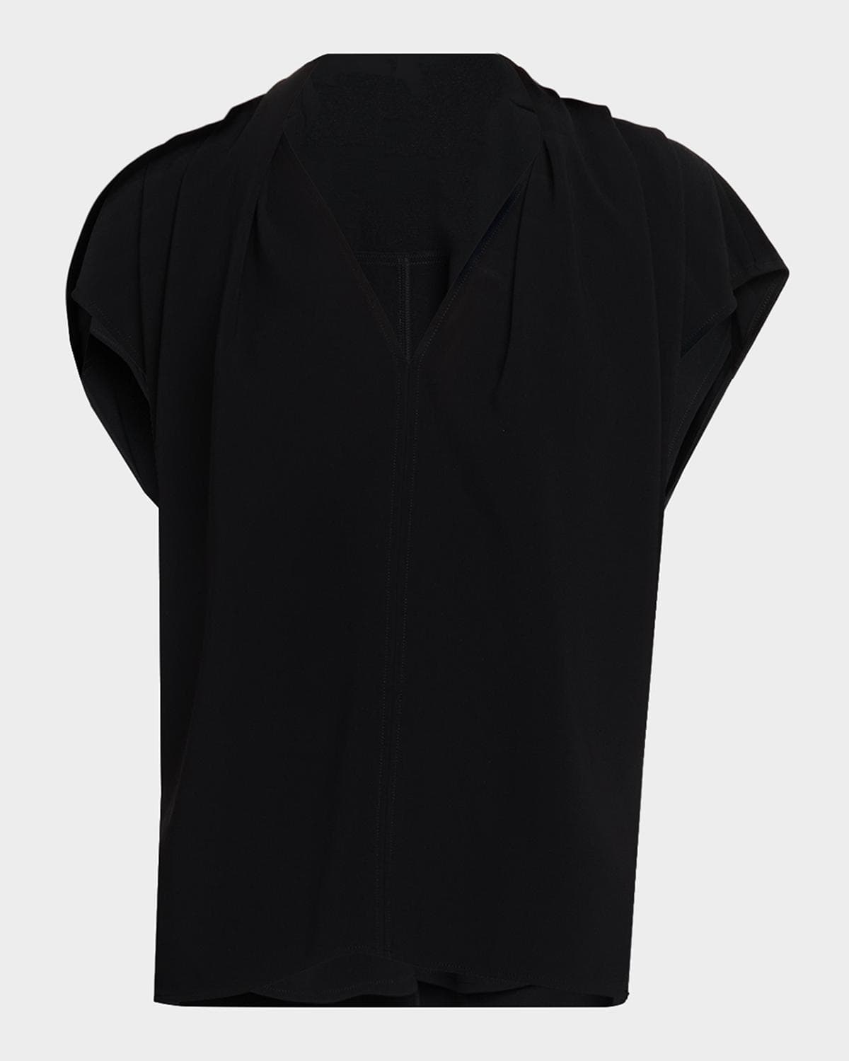 Proenza Schouler Ranli Draped Matte Top
