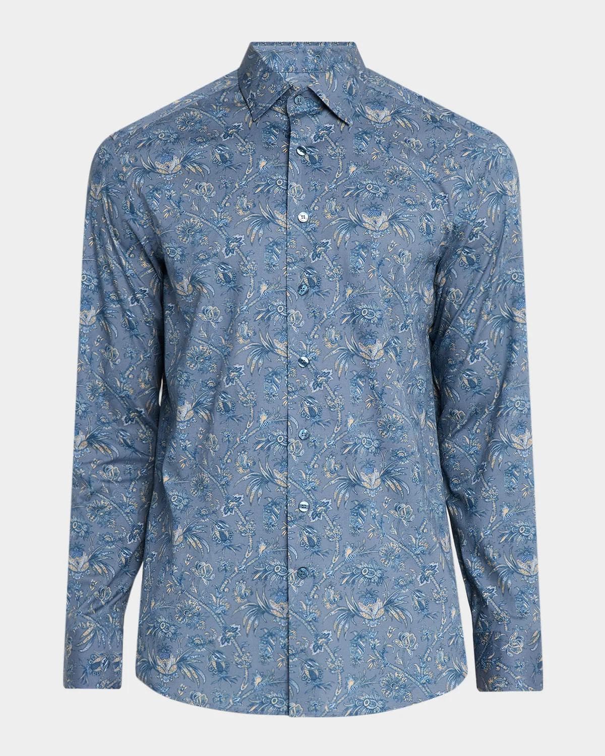 Etro Men's Cotton-Stretch Paisley Sport Shirt