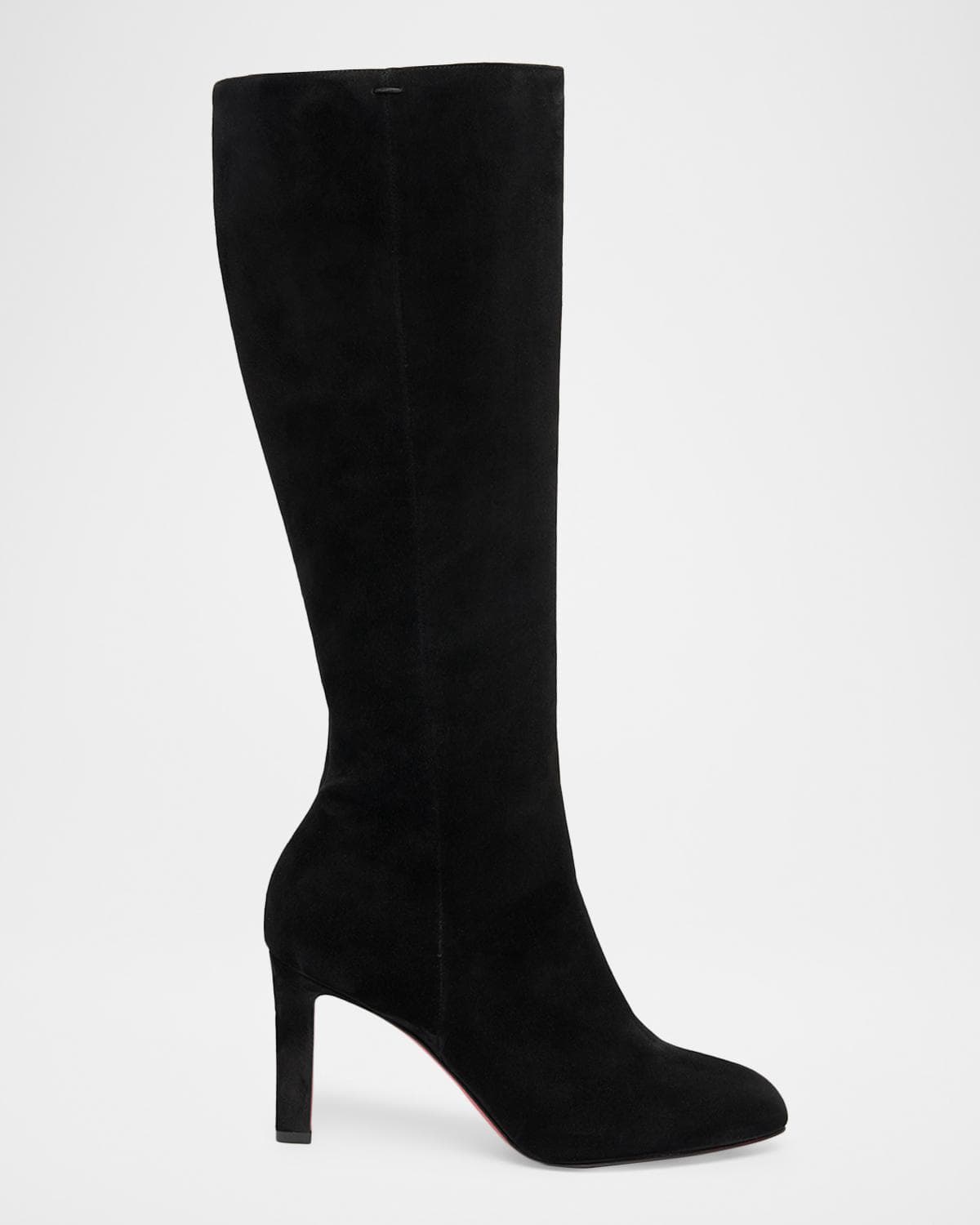 Christian Louboutin 85mm Fannylove Suede Knee-High Boots