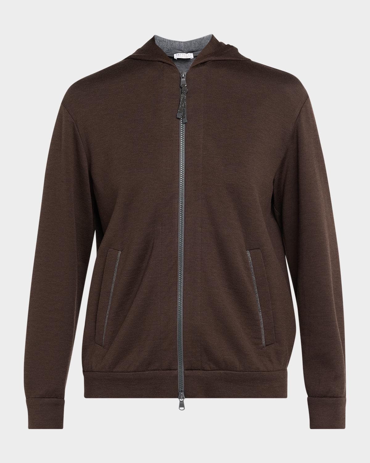 Brunello Cucinelli Monili-Trim Cardigan Sweatshirt