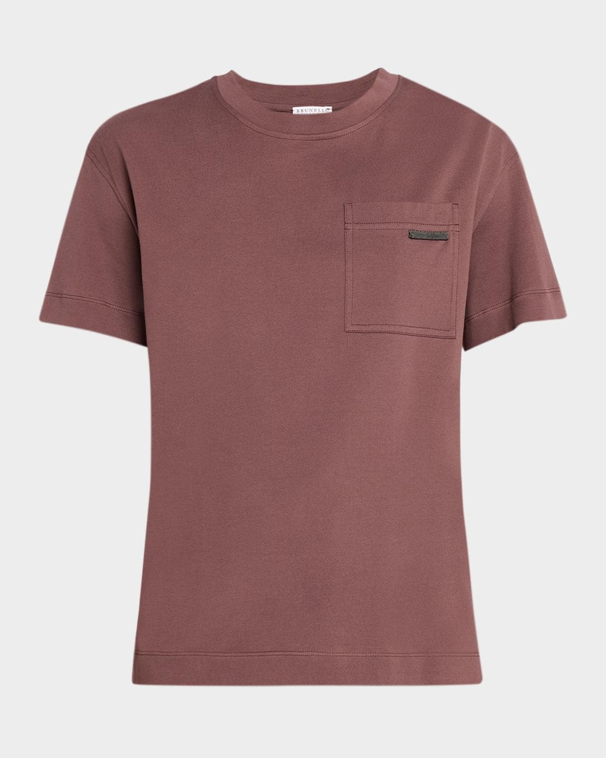Brunello Cucinelli Patch Pocket Cotton T-Shirt