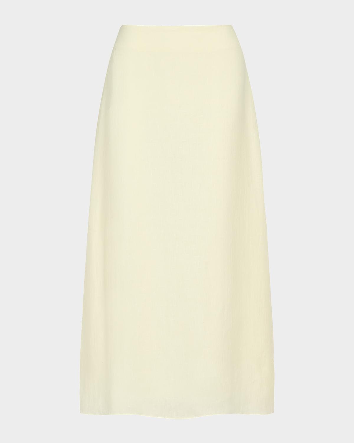 TWP The A-Line Linen Skirt
