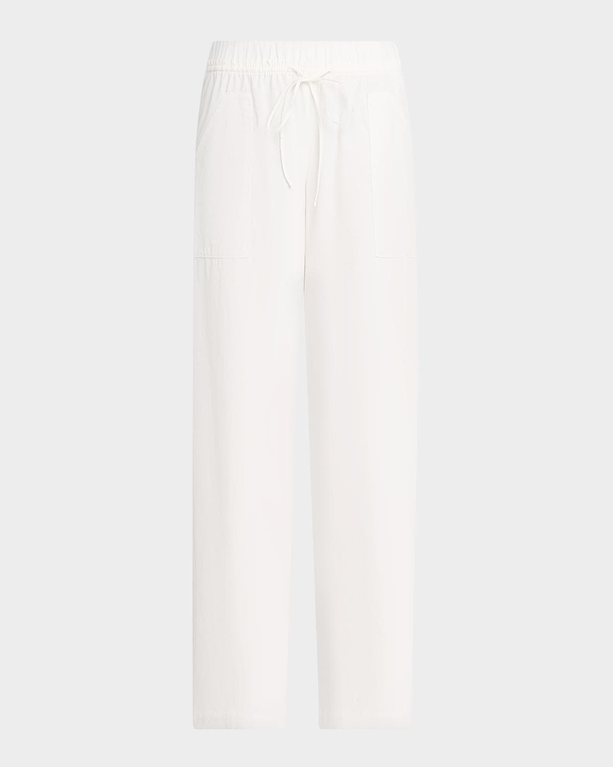 Vince Mid-Rise Cotton Drawstring Pants