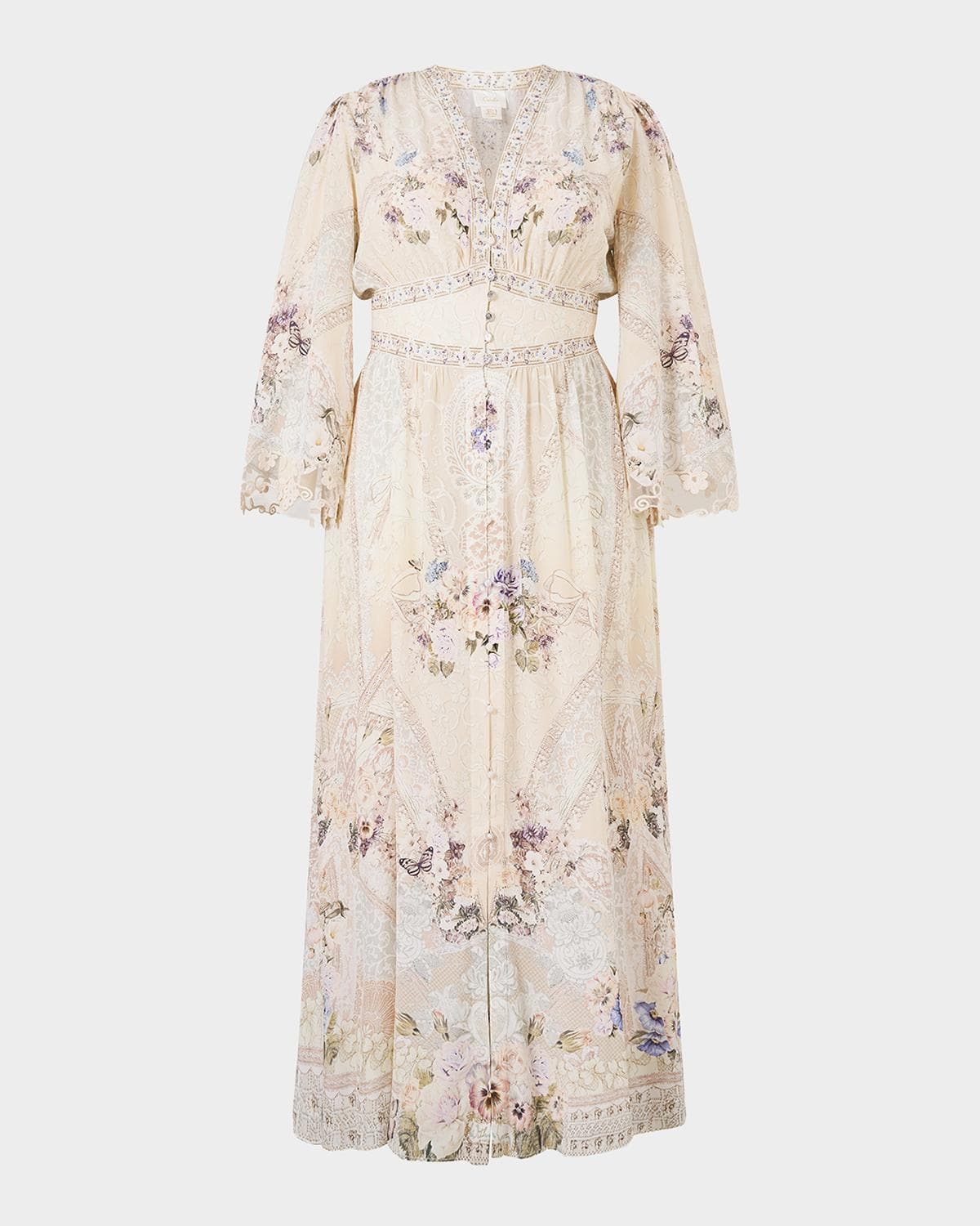Camilla Laced With Love Kimono-Sleeve Maxi Dress