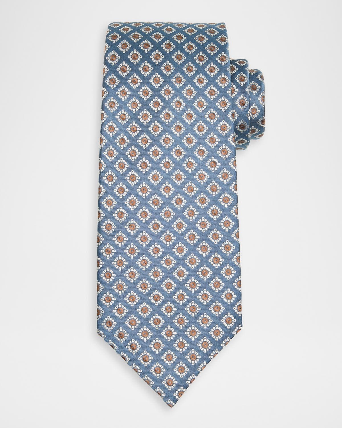 Isaia Men's Medallion Silk Tie