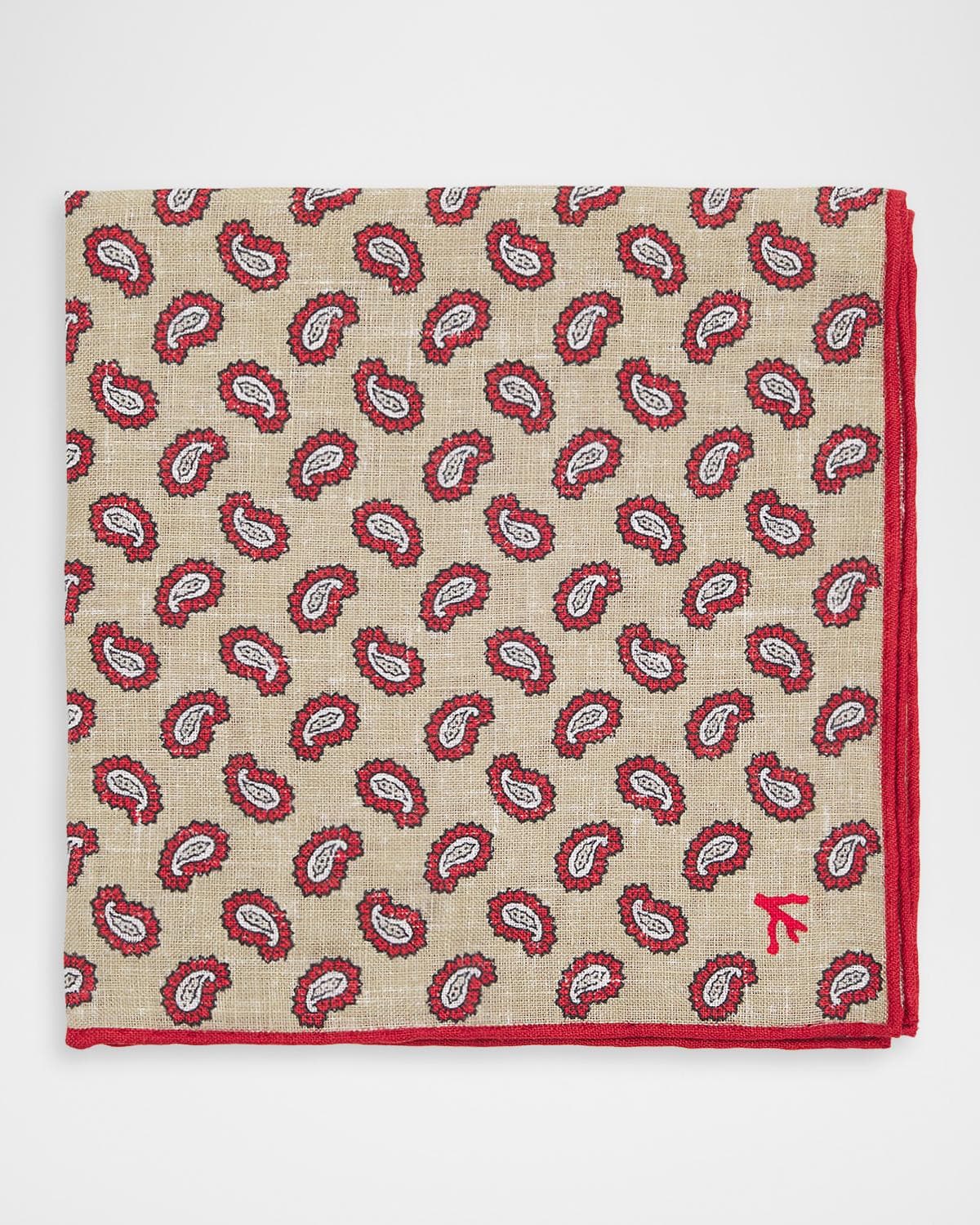 Isaia Men's Paisley Silk Pocket Square