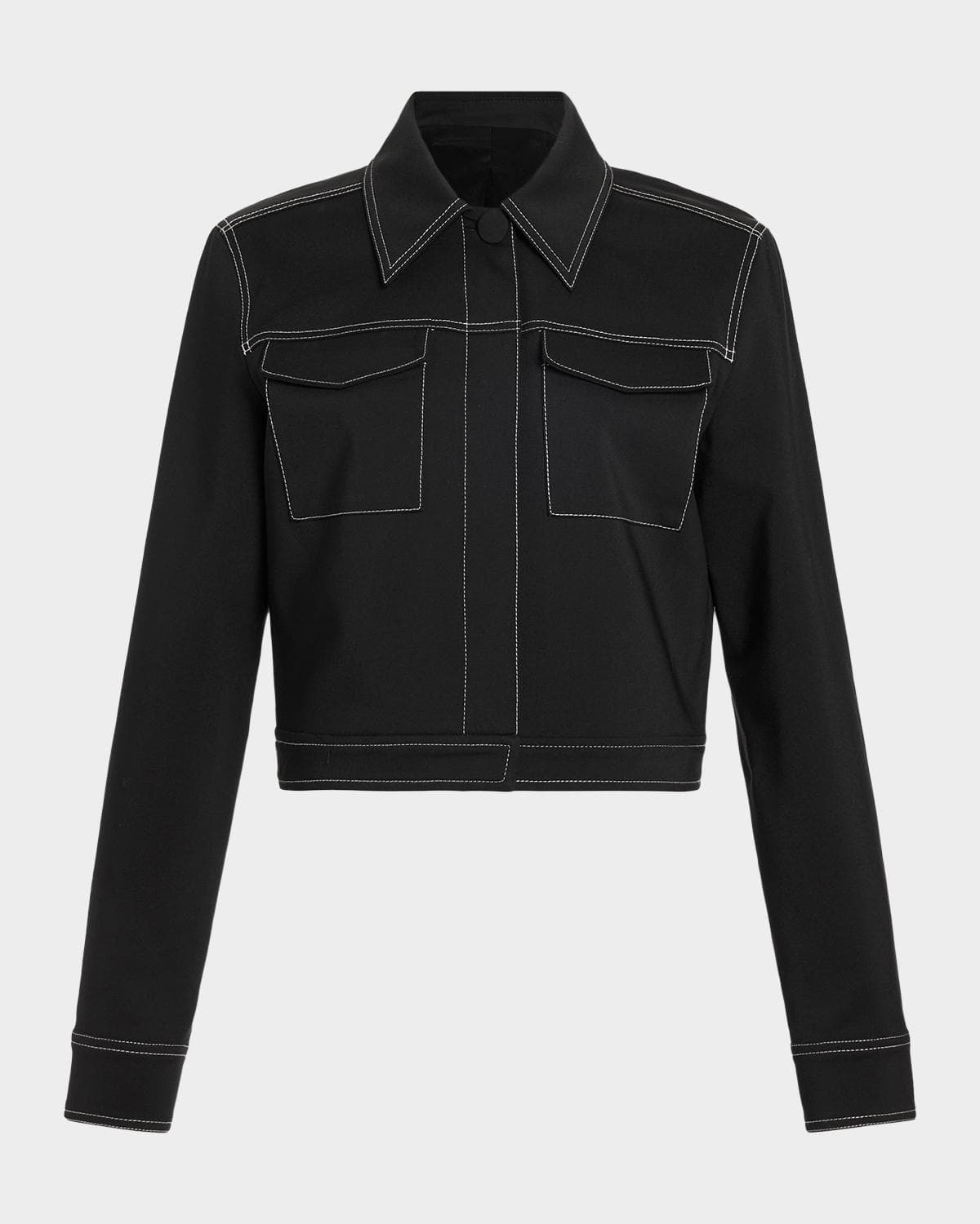Ramy Brook Marie Stitched Stretch Cotton Jacket