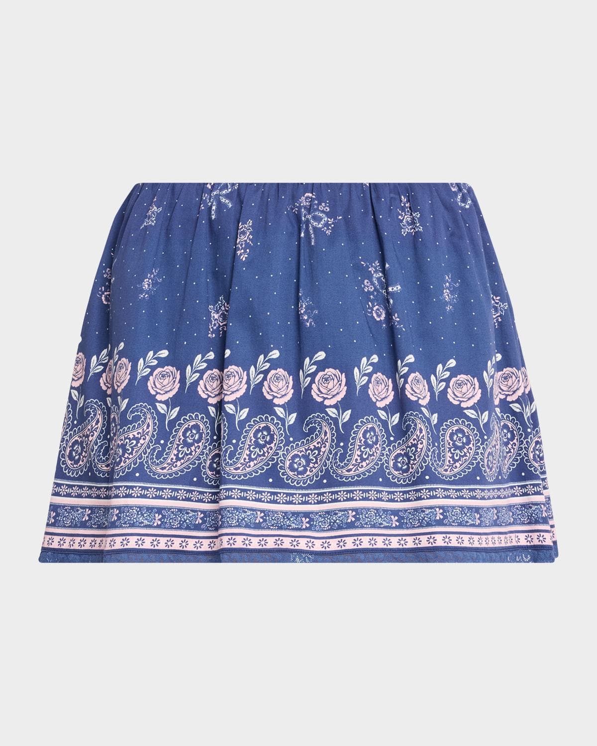 LoveShackFancy Jonie Bandana Print Mini Skort