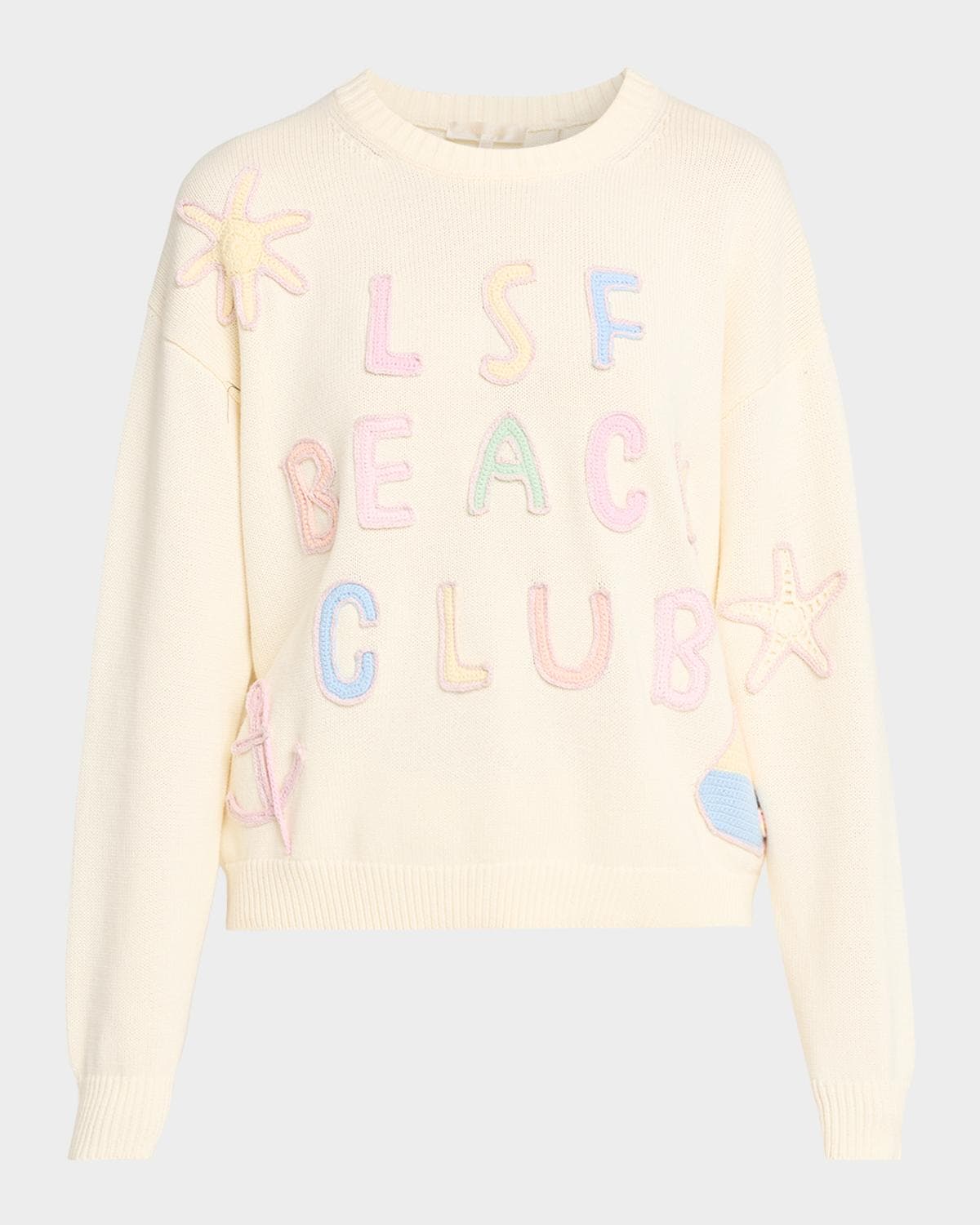 LoveShackFancy Kora Embroidered Cotton Pullover