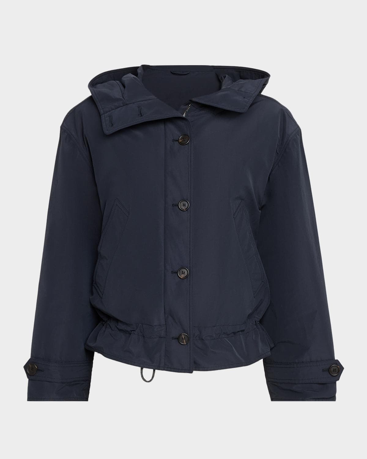Brunello Cucinelli Technical Cotton-Blend Drawstring Hooded Jacket