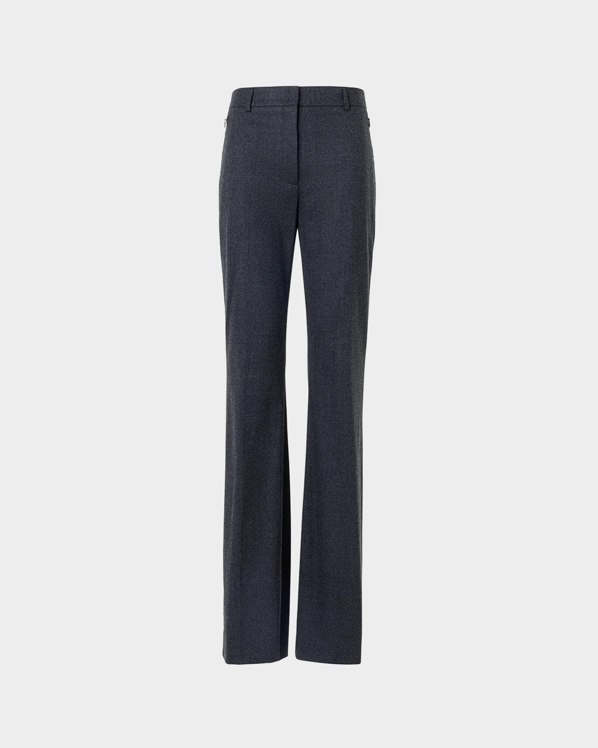 Akris Wool Stretch Flannel Bootcut Trousers
