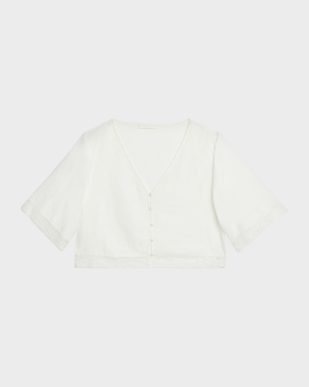 Sablyn Simone Lace Button-Front Shirt
