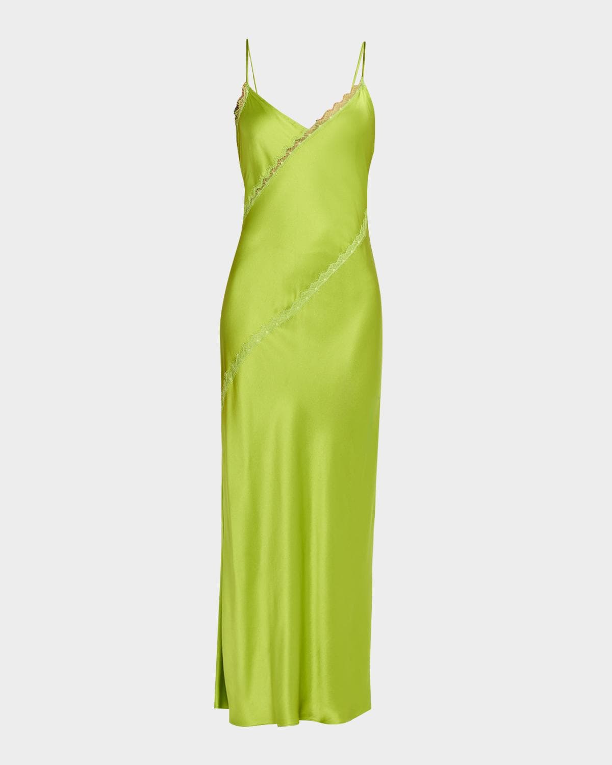 Sablyn Cece Lace Inset Satin Maxi Dress